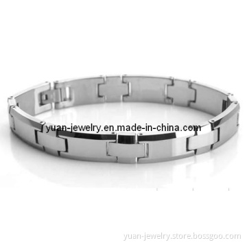 Men's Tungsten Carbide Link Bracelet 8.5"